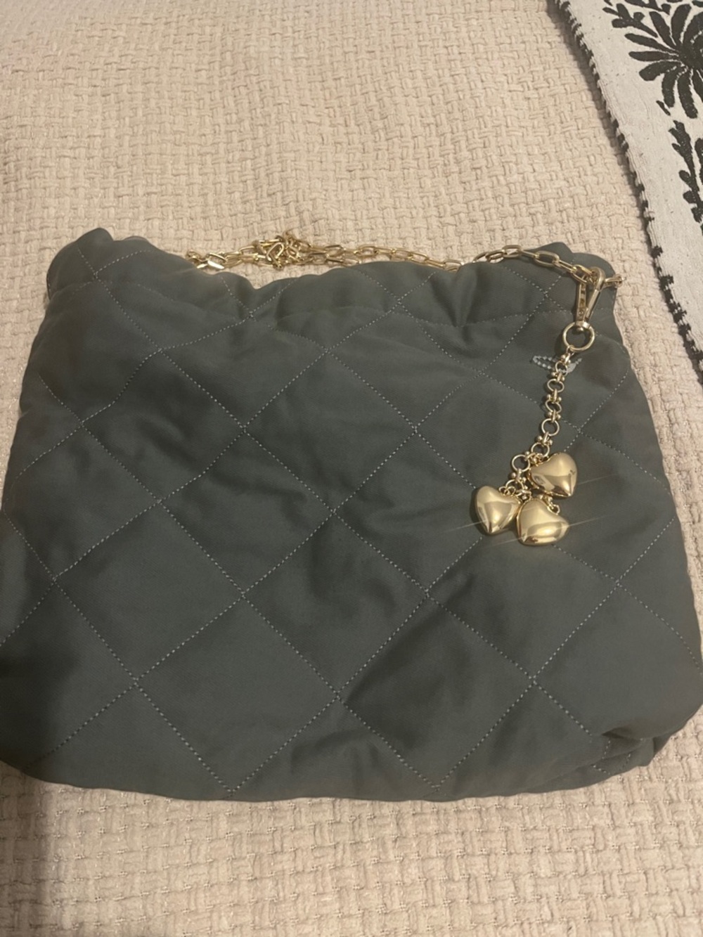 Loft Quilted Green Chain Handle Bag - Picture 3 of 7